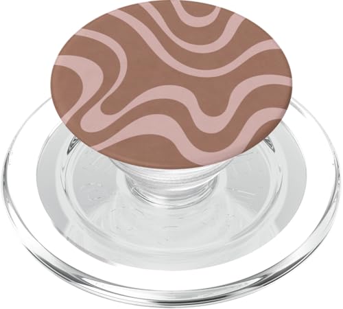 Mokka Mousse Gelato Mauve Pastellfarben Swirl Linien Minimal PopSockets PopGrip für MagSafe Mokka Mousse Gelato Mauve Pastellfarben Swirl Linien Minimal PopSockets PopGrip für MagSafe von LiveHappy