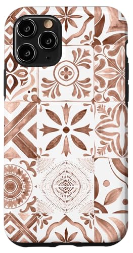 Mokka Mousse Hellbraun Weiß Farbe Marokkanisches Fliesenmuster Hülle für iPhone 11 Pro Mokka Mousse Hellbraun Weiß Farbe Marokkanisches Fliesenmuster Hülle für iPhone 11 Pro von LiveHappy