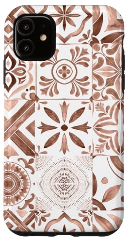 Mokka Mousse Hellbraun Weiß Farbe Marokkanisches Fliesenmuster Hülle für iPhone 11 Mokka Mousse Hellbraun Weiß Farbe Marokkanisches Fliesenmuster Hülle für iPhone 11 von LiveHappy