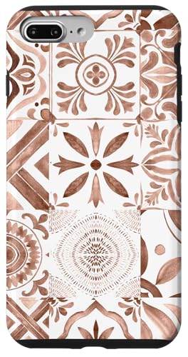 Mokka Mousse Hellbraun Weiß Farbe Marokkanisches Fliesenmuster Hülle für iPhone 7 Plus/8 Plus Mokka Mousse Hellbraun Weiß Farbe Marokkanisches Fliesenmuster Hülle für iPhone 7 Plus/8 Plus von LiveHappy
