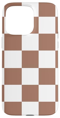 Mokka-Mousse und weißes Schachbrettmuster Hülle für iPhone 15 Pro Max Mokka-Mousse und weißes Schachbrettmuster Hülle für iPhone 15 Pro Max von LiveHappy