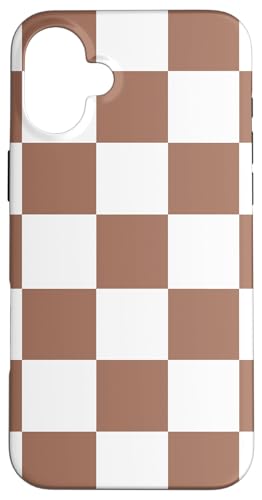 Mokka-Mousse und weißes Schachbrettmuster Hülle für iPhone 16 Plus Mokka-Mousse und weißes Schachbrettmuster Hülle für iPhone 16 Plus von LiveHappy