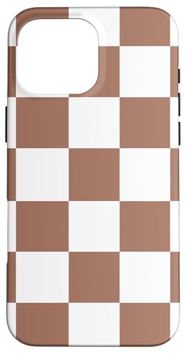 Mokka-Mousse und weißes Schachbrettmuster Hülle für iPhone 16 Pro Max Mokka-Mousse und weißes Schachbrettmuster Hülle für iPhone 16 Pro Max von LiveHappy