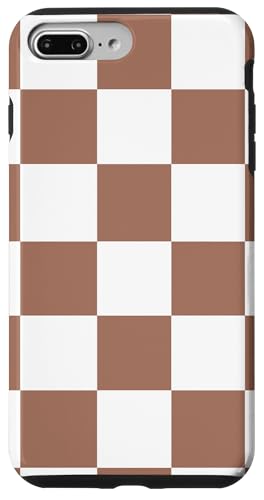 Mokka-Mousse und weißes Schachbrettmuster Hülle für iPhone 7 Plus/8 Plus Mokka-Mousse und weißes Schachbrettmuster Hülle für iPhone 7 Plus/8 Plus von LiveHappy