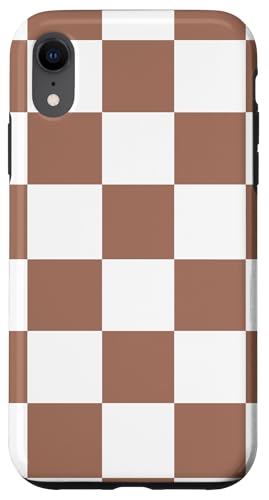 Mokka-Mousse und weißes Schachbrettmuster Hülle für iPhone XR Mokka-Mousse und weißes Schachbrettmuster Hülle für iPhone XR von LiveHappy