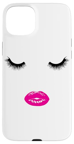Wimpern Lippen weibliche Maskenbildnerin Gesicht Hülle für iPhone 15 Plus Wimpern Lippen weibliche Maskenbildnerin Gesicht Hülle für iPhone 15 Plus von LiveHappy