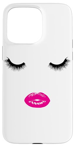 Wimpern Lippen weibliche Maskenbildnerin Gesicht Hülle für iPhone 15 Pro Max Wimpern Lippen weibliche Maskenbildnerin Gesicht Hülle für iPhone 15 Pro Max von LiveHappy
