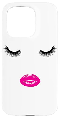 Wimpern Lippen weibliche Maskenbildnerin Gesicht Hülle für iPhone 15 Pro Wimpern Lippen weibliche Maskenbildnerin Gesicht Hülle für iPhone 15 Pro von LiveHappy