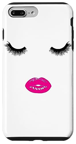 Wimpern Lippen weibliche Maskenbildnerin Gesicht Hülle für iPhone 7 Plus/8 Plus Wimpern Lippen weibliche Maskenbildnerin Gesicht Hülle für iPhone 7 Plus/8 Plus von LiveHappy
