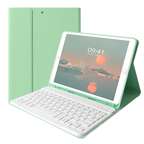 Lively Life Bluetooth-Tastatur für iPad 9,7 Zoll, iPad 6 Generation 2018/iPad 5 Gene 2017, iPad Air 2/1, iPad Pro 9.7, mit Schutzhülle, abnehmbare Tastatur – Italienisches QWERTY-Layout – Grün von Lively Life