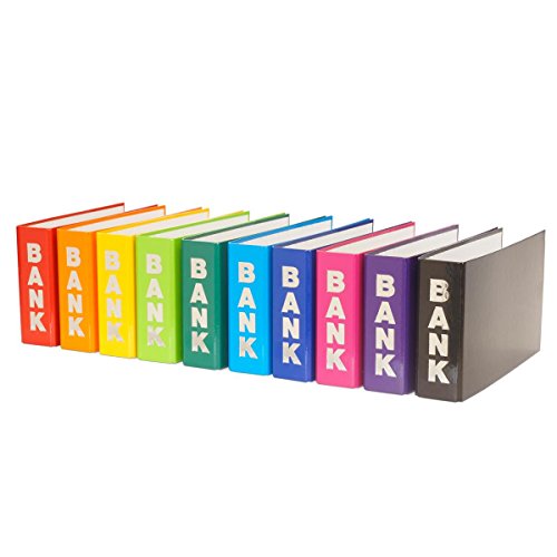 10 Bankordner 140x250mm Ordner für Kontoauszüge / 10 verschiedene Farbe von Livepac Office