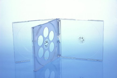 10 CD/DVD Jewelcase 4fach 4er / Hüllen für 4 Disc/glasklar/transparent von Livepac-Office