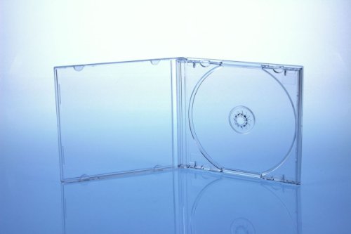 25 CD/DVD Jewelcase Hüllen für 1 Disc/glasklar/transparent von Livepac-Office