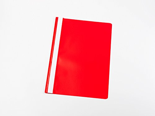 25 Schnellhefter DIN A5 / PP / Farbe: rot von Livepac-Office