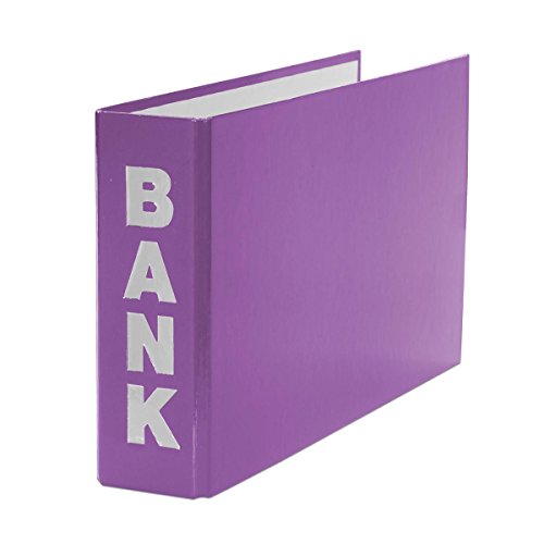 3x Bankordner / 140x250mm / für Kontoauszüge / Farbe: lila von Livepac Office