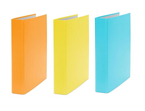 3x Ringbuch / DIN A5 / 2-Ring Ordner / Farbe: je 1x orange, gelb und türkis 3x Ringbuch / DIN A5 / 2-Ring Ordner / Farbe: je 1x orange, gelb und türkis von Livepac Office