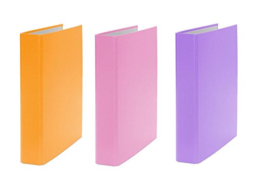 3x Ringbuch / DIN A5 / 4-Ring Ordner / Farbe: je 1x orange, pink und lila 3x Ringbuch / DIN A5 / 4-Ring Ordner / Farbe: je 1x orange, pink und lila von Livepac Office