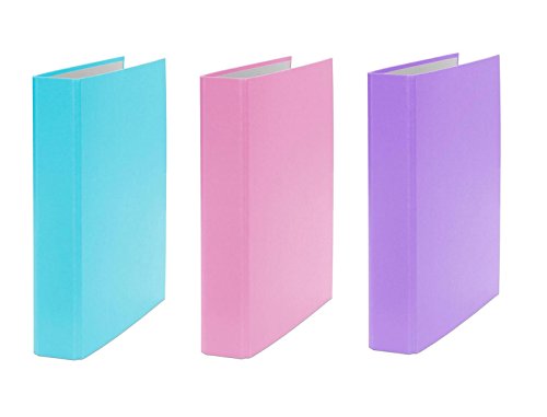 3x Ringbuch / DIN A5 / 4-Ring Ordner / Farbe: je 1x türkis, pink und lila 3x Ringbuch / DIN A5 / 4-Ring Ordner / Farbe: je 1x türkis, pink und lila von Livepac Office