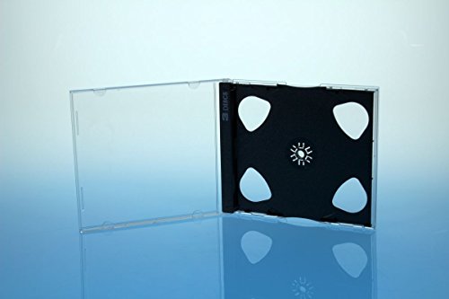 5 CD Jewelcases / 3er 3fach CD Hüllen / black von Livepac-Office