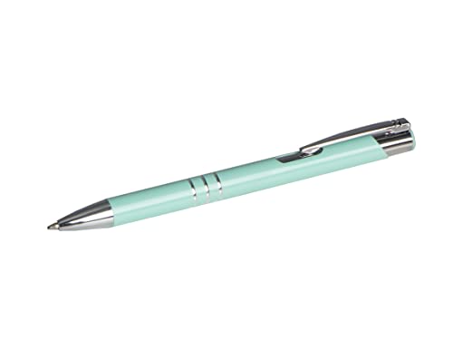 Kugelschreiber aus Metall / Farbe: pastell mint von Livepac-Office