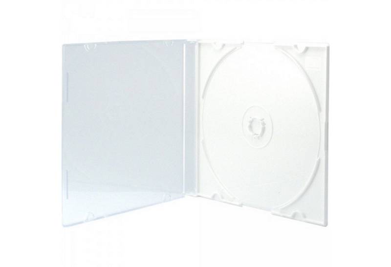 Sauerwald CD-Hülle 10 DVD CD Hüllen Single slimcase professional weiß von Sauerwald