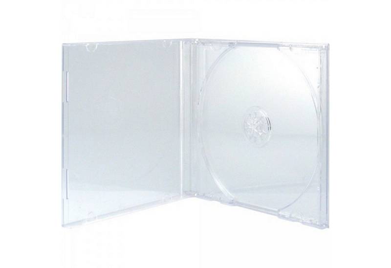Mediarange CD-Hülle 100 DVD CD Hüllen Jewelcase transparent von Mediarange