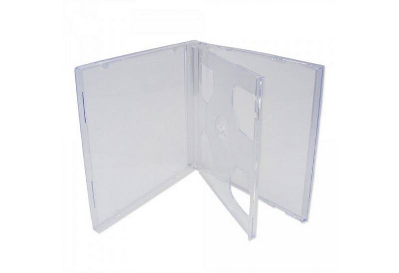 Sauerwald CD-Hülle 200 DVD CD Hüllen 2fach 2er doppel Jewelcase transparent von Sauerwald