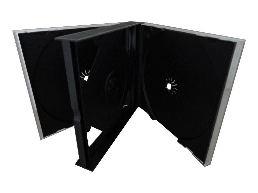 Mediarange CD-Hülle 4 DVD CD Hüllen 4fach 4er-DVD-Box black Jewelcase Mediarange CD-Hülle 4 DVD CD Hüllen 4fach 4er-DVD-Box black Jewelcase von Mediarange