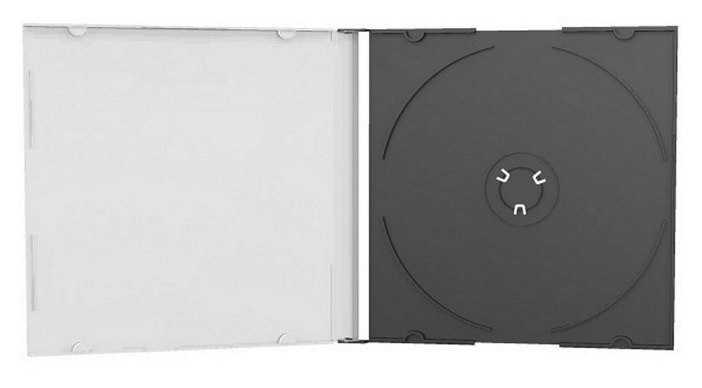 Livepac Office CD-Hülle 50 DVD CD Hüllen Jewelcase black von Livepac Office