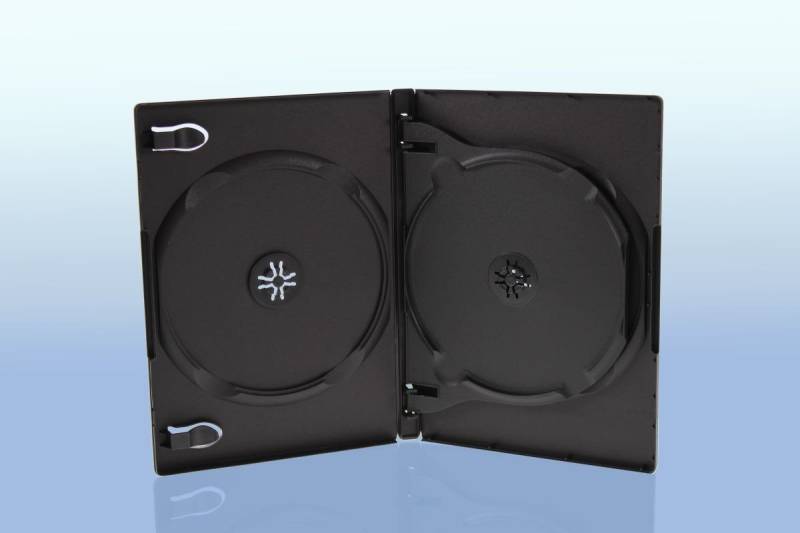 Sauerwald DVD-Hülle 10 DVD Hüllen / 3fach 3er-DVD-Box / Farbe: schwarz von Sauerwald