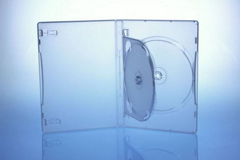 Sauerwald DVD-Hülle 10 DVD Hüllen / Farbe: transparent / 3er 3fach DVD Box von Sauerwald