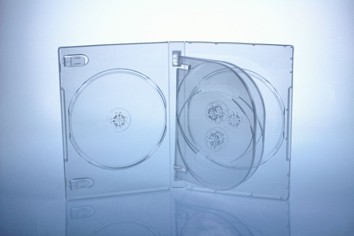 Livepac Office DVD-Hülle 10 DVD Hüllen / Farbe: transparent / 6er 6fach DVD Box von Livepac Office