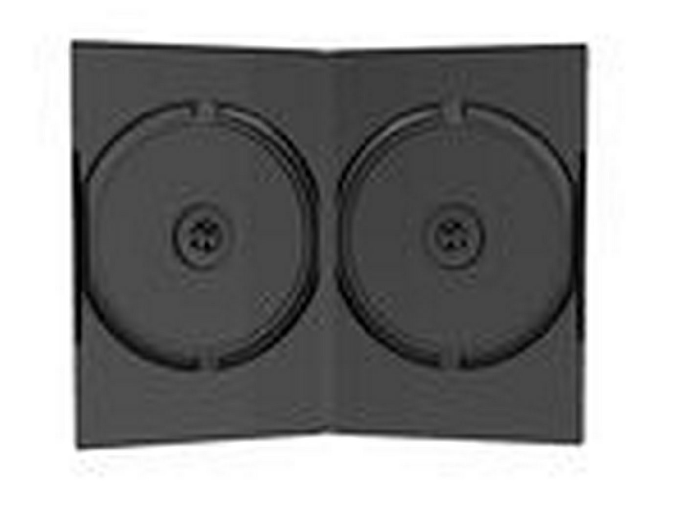 Mediarange DVD-Hülle 100 (2x 50) DVD CD Hüllen 14mm 2fach 2er black von Mediarange