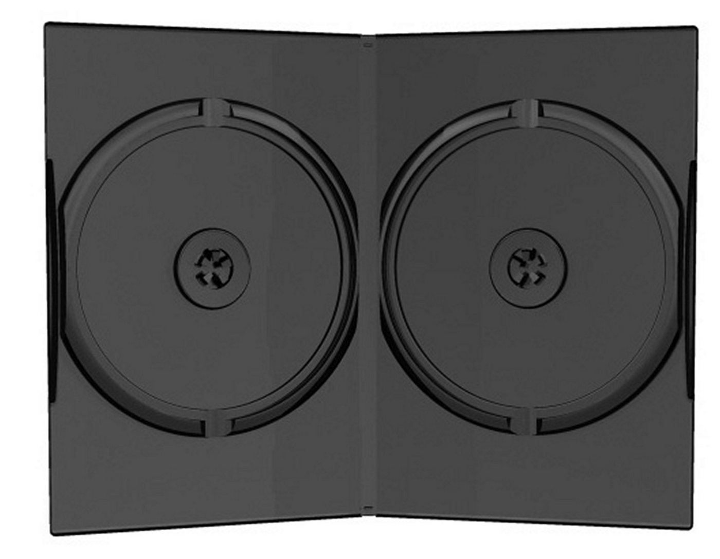 Mediarange DVD-Hülle 100 (2x 50) DVD CD Hüllen slim 9mm black von Mediarange