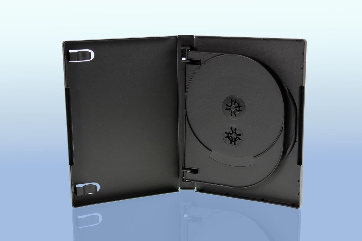 Livepac Office DVD-Hülle 100 DVD Hüllen / 5fach 5er DVD Box / schwarz von Livepac Office