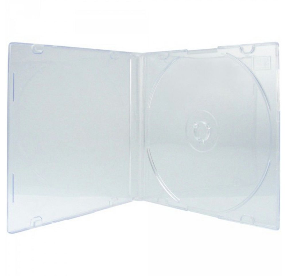 Livepac Office DVD-Hülle 100 XLayer DVD CD Hüllen Single transparent matt slimcase von Livepac Office