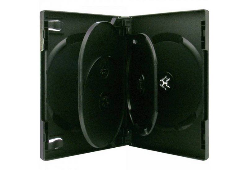 Sauerwald DVD-Hülle 4 XLayer 5fach 5er DVD CD Box Hüllen black von Sauerwald