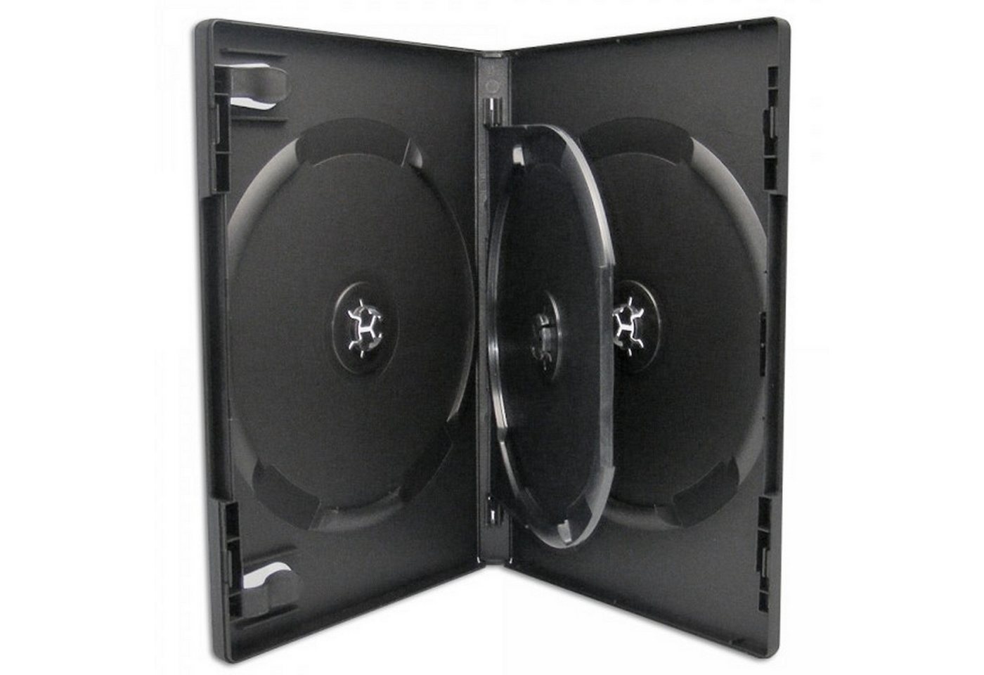 Sauerwald DVD-Hülle 5 Xlayer DVD CD Hüllen 3fach 3er-DVD-Box schwarz professional Sauerwald DVD-Hülle 5 Xlayer DVD CD Hüllen 3fach 3er-DVD-Box schwarz professional von Sauerwald