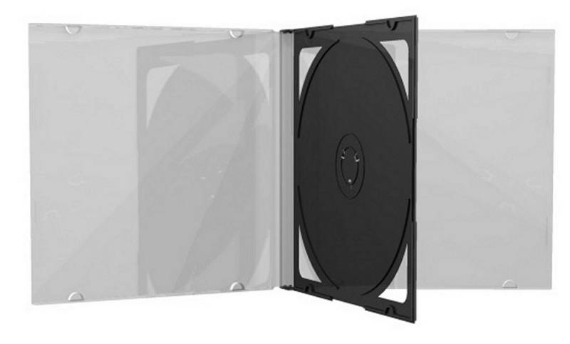 Mediarange DVD-Hülle 8 DVD CD Hüllen 2fach 2er doppel Jewelcase black von Mediarange