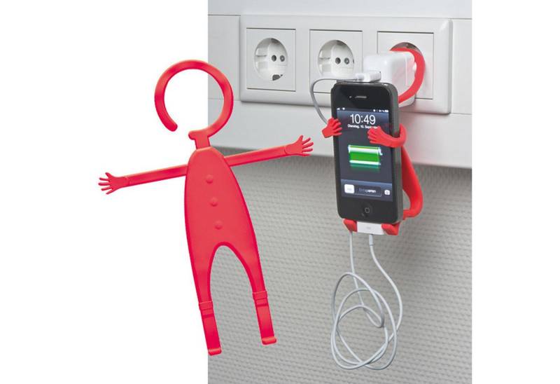 Easy Gifts Handyhalter "Fleximännchen" / Farbe: rot Handy-Halterung von Easy Gifts