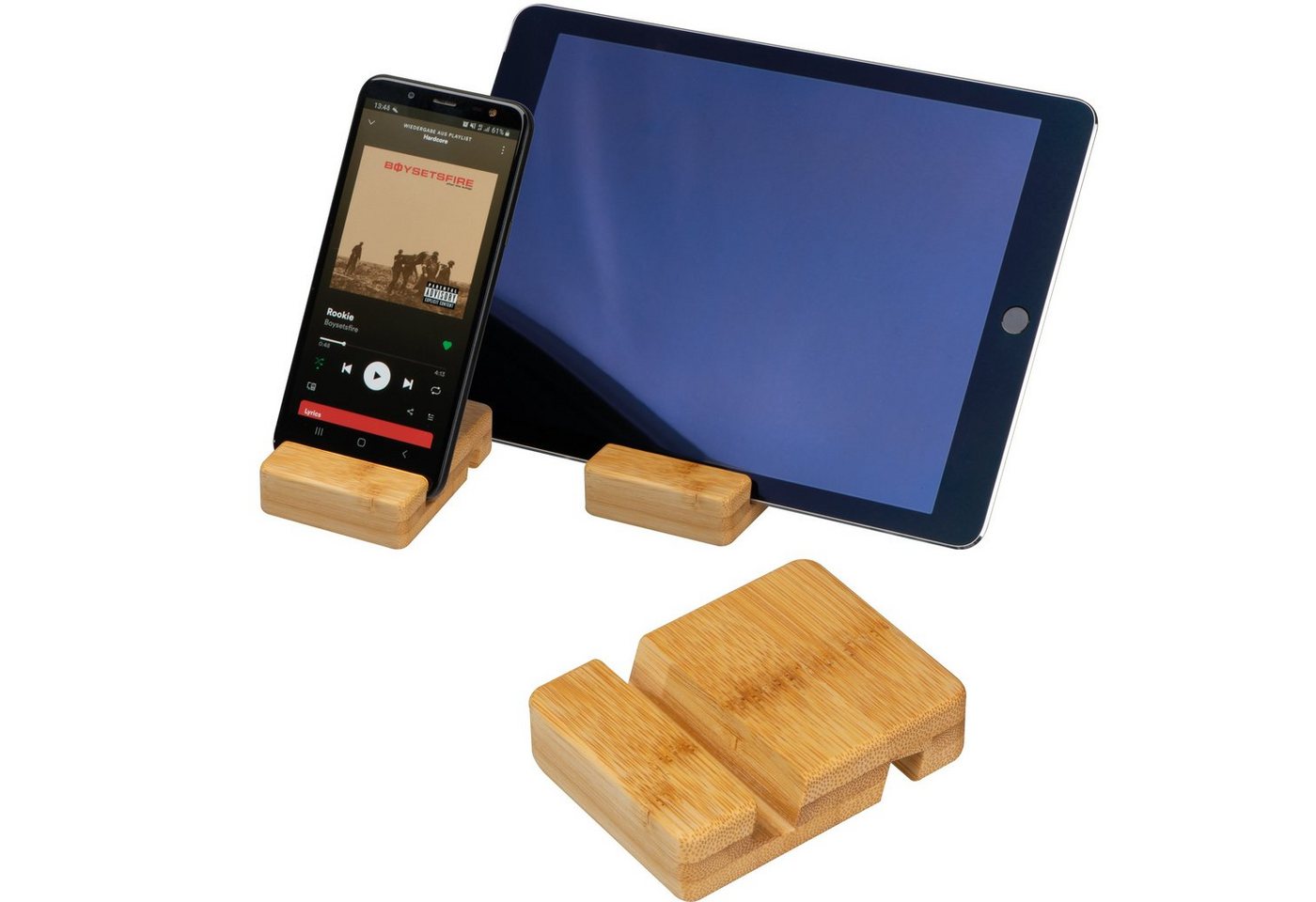 Easy Gifts Smartphonehalter aus Bambus Smartphone-Halterung Easy Gifts Smartphonehalter aus Bambus Smartphone-Halterung von Easy Gifts