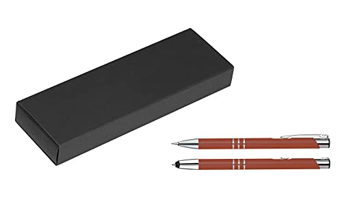 Metall Schreibset / Touchpen Kugelschreiber + Druckbleistift / Farbe: kupfer Metall Schreibset / Touchpen Kugelschreiber + Druckbleistift / Farbe: kupfer von Livepac Office