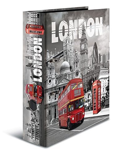 Motivordner / DIN A4 / 80mm breit / "London" von Livepac-Office
