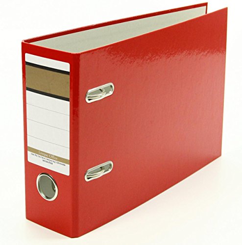 Ordner / A5 quer / 75mm breit / Farbe: rot von Livepac Office