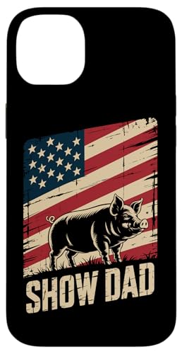 Papa Pig Show Vieh Show Papa Hülle für iPhone 14 Plus von Livestock Show Gifts | Pig Show Gifts