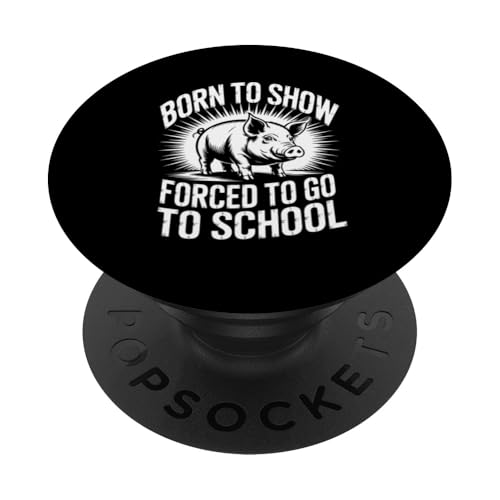 Pig Show Schwein Vieh Show Pig Show PopSockets Klebender PopGrip von Livestock Show Gifts | Pig Show Gifts