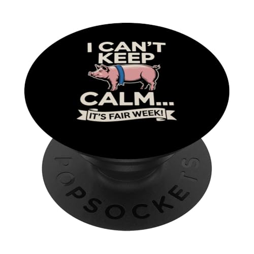 Pig Show Schwein Vieh Show Pig Show PopSockets Klebender PopGrip von Livestock Show Gifts | Pig Show Gifts