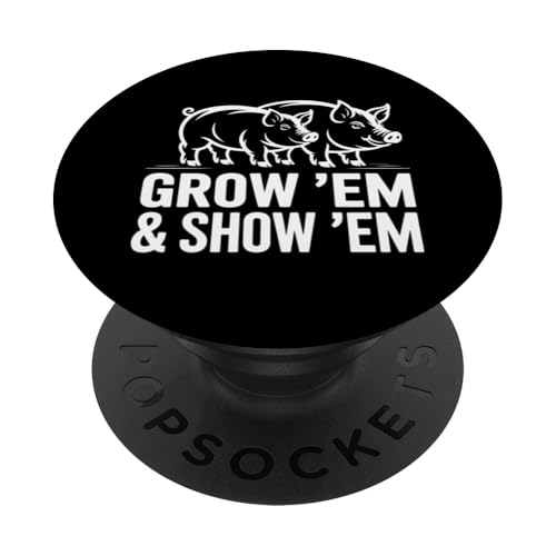 Pig Show Schwein Vieh Show Pig Show PopSockets Klebender PopGrip von Livestock Show Gifts | Pig Show Gifts