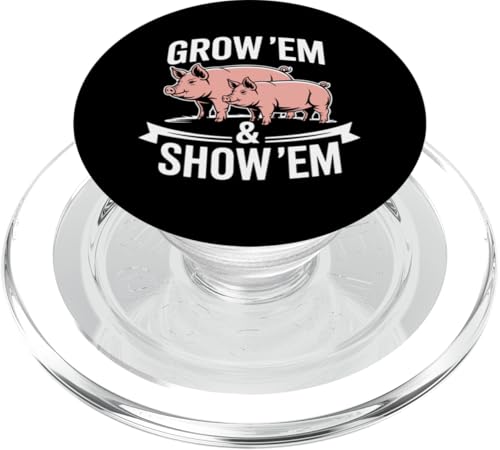 Pig Show Schwein Vieh Show Pig Show PopSockets PopGrip für MagSafe von Livestock Show Gifts | Pig Show Gifts