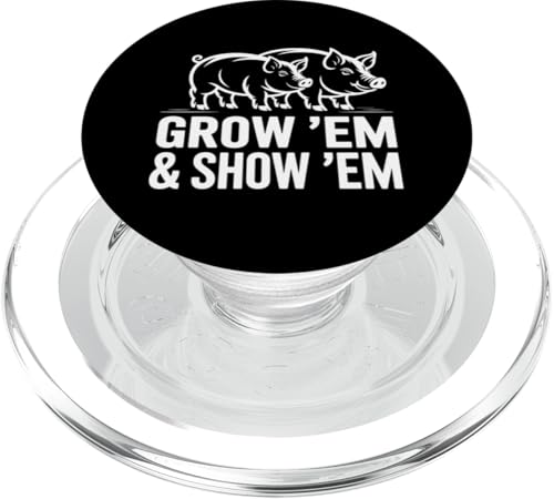 Pig Show Schwein Vieh Show Pig Show PopSockets PopGrip für MagSafe von Livestock Show Gifts | Pig Show Gifts